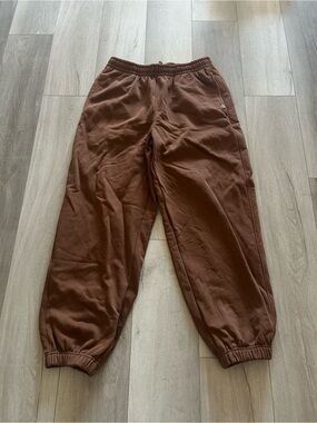 Fila Brown Drawstring Sweatpants Large
